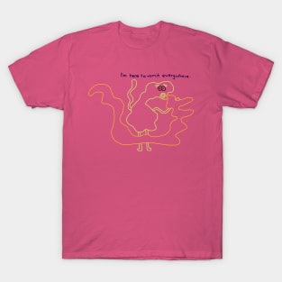 Peculiar Creature's Expressive Vomit T-Shirt